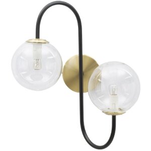 Mauro Ferretti Wandleuchte 2-flammig E14 36x24x45 cm gold...