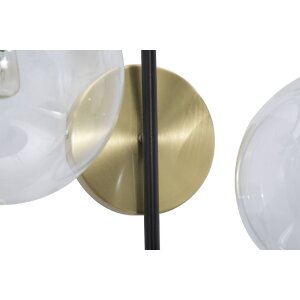 Mauro Ferretti Wandleuchte 2-flammig E14 36x24x45 cm gold schwarz