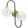 Mauro Ferretti Wandleuchte 2-flammig E14 36x24x45 cm gold schwarz
