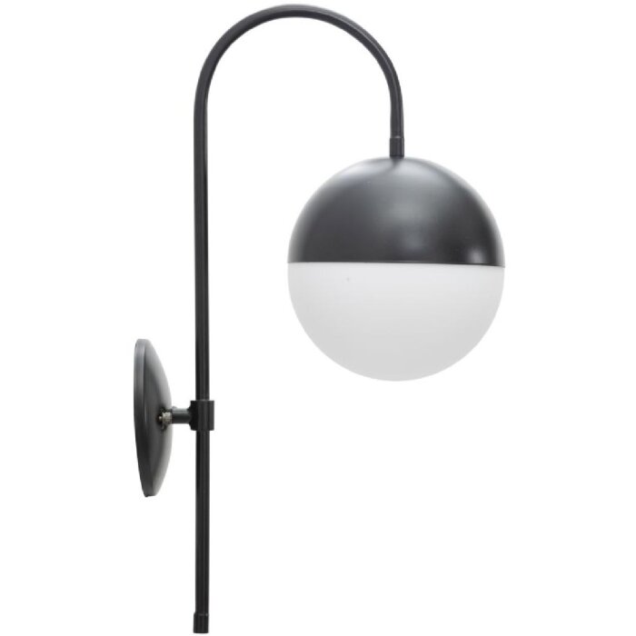 Mauro Ferretti Wandleuchte Darky Straße E14 19x31x51 cm schwarz weiß