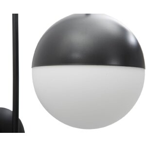 Mauro Ferretti Wandleuchte Darky Straße E14 19x31x51 cm schwarz weiß