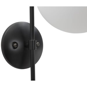 Mauro Ferretti Wandleuchte Darky Straße E14 19x31x51 cm schwarz weiß