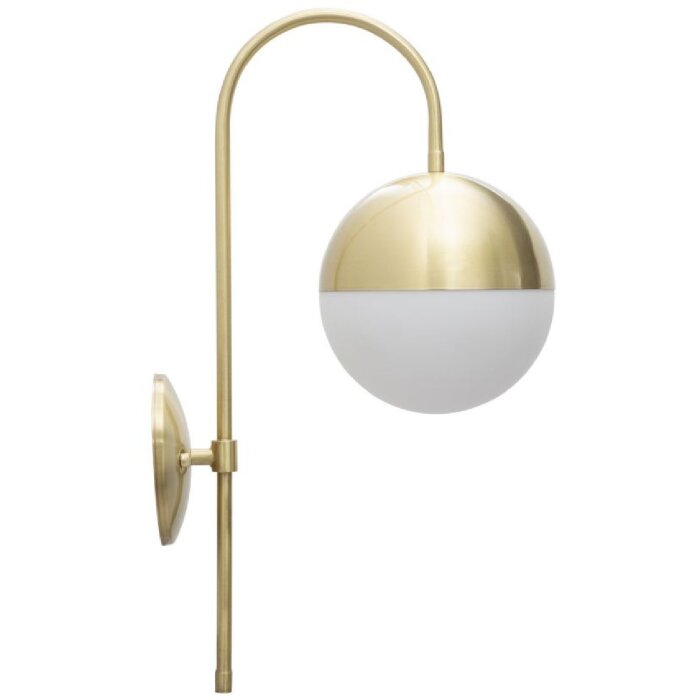 Mauro Ferretti Wandleuchte Glamy Straße E14 19x31x51 cm gold weiß