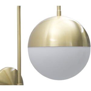 Mauro Ferretti Wandleuchte Glamy Straße E14 19x31x51 cm gold weiß