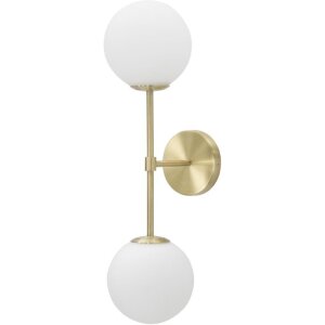 Mauro Ferretti Wandleuchte Glamy Doppel E14 15x21x55 cm...