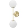 Mauro Ferretti Настенный светильник Glamy двойной E14 15x21x55 см золотисто-белый
