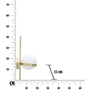 Mauro Ferretti настенный светильник Glamy круг E14 15x20x40 см золото белый