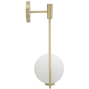 Настенный светильник Mauro Ferretti Glamy Ablegen E14 24x20x52 см золотисто-белый