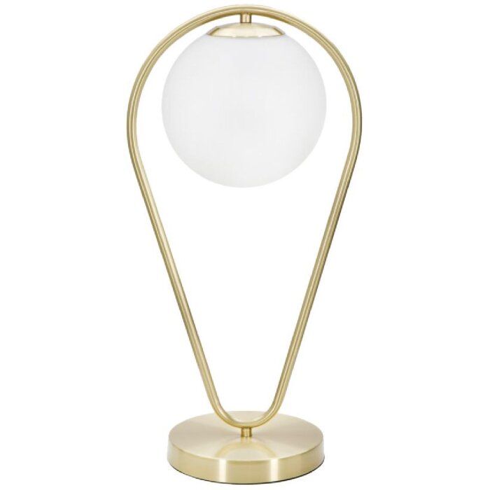 Mauro Ferretti Настольная лампа Glamy Ablegen E14 25x18x50 см золотисто-белая