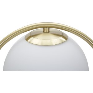 Mauro Ferretti Настольная лампа Glamy Ablegen E14 25x18x50 см золотисто-белая