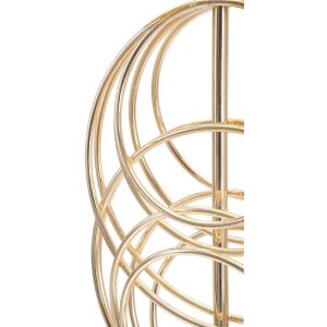 Mauro Ferretti Tischleuchte Circly E27 Ø 22,5x65 cm gold schwarz