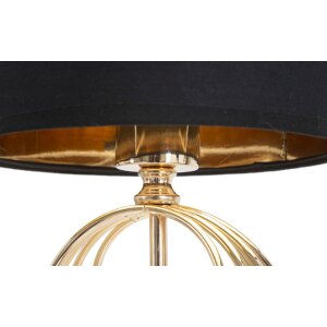 Mauro Ferretti Tischleuchte Circly E27 Ø 20x58,5 cm gold schwarz