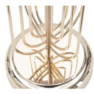 Mauro Ferretti Tischleuchte Krista E27 Ø 33x64 cm gold rosa