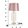 Mauro Ferretti Настольная лампа Krista E27 Ø 28x55 см золотисто-розовый