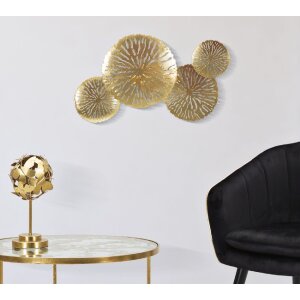 Mauro Ferretti Настенный светильник Dishi Plus 2-ламповый E14 47x13x28 см золото