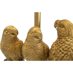 Mauro Ferretti настольная лампа попугаи E27 Ø 30x62,5 см черное золото