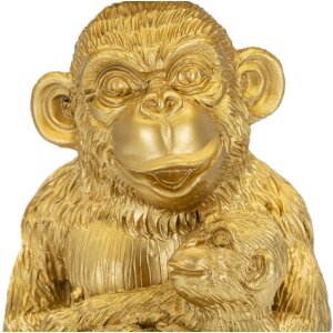 Настольная лампа Mauro Ferretti monkey mum E27 Ø 30x49 см золото черное
