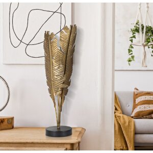 Mauro Ferretti Tischlampe Palme E27 Ø 26x65 cm gold