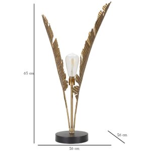 Mauro Ferretti Tischlampe Palme E27 Ø 26x65 cm gold