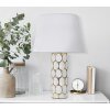 Настольная лампа Mauro Ferretti Glam Carv E27 Ø 34,5x56 см белое золото
