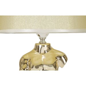 Mauro Ferretti Tischlampe Glam Mann E27 25x42,5 cm gold