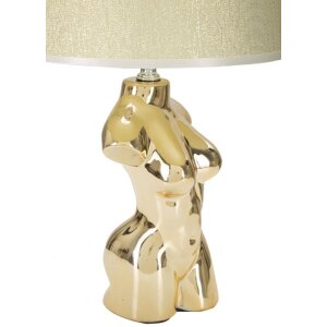 Mauro Ferretti Tischlampe Glam Frau E27 Ø 25x39,5 cm gold
