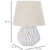 Mauro Ferretti Настольная лампа Honduras E27 Ø 35x48 см белый мытый