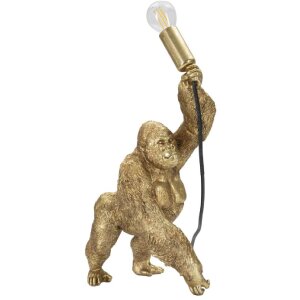 Mauro Ferretti Tischlampe Gorilla E14 22,5x16x40 cm gold