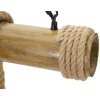 Mauro Ferretti Deckenleuchte Bambusseil 6-flammig E27 80x15x120 cm braun