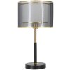 Mauro Ferretti Tischleuchte Ebenen E27 Ø 25x48 cm schwarz gold
