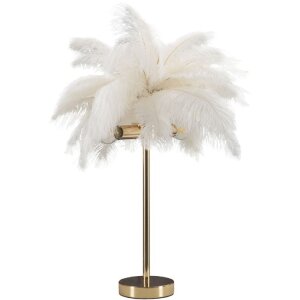 Mauro Ferretti настольная лампа пальма 2-светлая E14 Ø 40x55 см белое золото