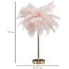 Mauro Ferretti настольная лампа пальма 2-светлая E14 Ø 40x55 см розовое золото