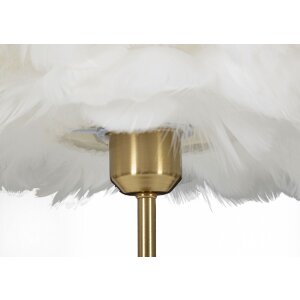 Mauro Ferretti Tischleuchte Kugelfeder E27 Ø 30x50 cm gold weiß
