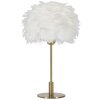 Mauro Ferretti Tischleuchte Kugelfeder E27 Ø 30x50 cm gold weiß