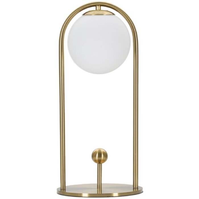 Mauro Ferretti Tischleuchte Glamy Arc E14 Ø 21x47 cm gold weiß