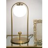 Mauro Ferretti Tischleuchte Glamy Arc E14 Ø 21x47 cm gold weiß