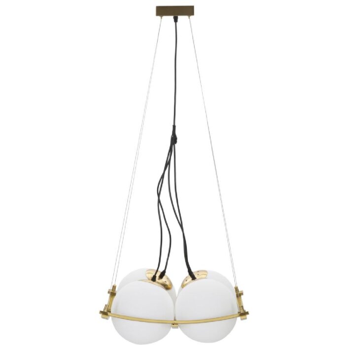 Mauro Ferretti Deckenleuchte Japan Quadrat 4-flammig E27 45x45x20 cm gold weiß