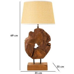 Mauro Ferretti Настольная лампа Kepala E27 Ø 35x69 см коричневый