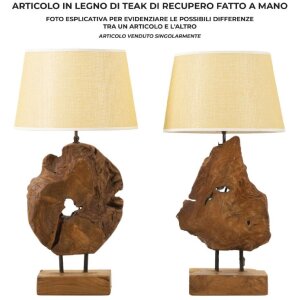 Mauro Ferretti Настольная лампа Kepala E27 Ø 35x69 см коричневый