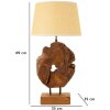 Mauro Ferretti Настольная лампа Kepala E27 Ø 35x69 см коричневый