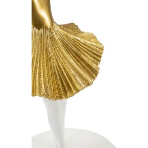 Mauro Ferretti Tischleuchte Tänzerin E27 Ø 28x64 cm gold weiß