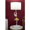 Mauro Ferretti Tischleuchte Tänzerin E27 Ø 28x64 cm gold weiß