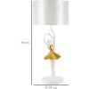 Mauro Ferretti Tischleuchte Tänzerin E27 Ø 28x64 cm gold weiß