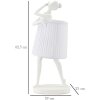 Mauro Ferretti Tischleuchte Ballett E14 Ø 29x25x62,5 cm weiß