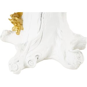 Mauro Ferretti настольная лампа попугай E27 20x20x50,5 см белое золото