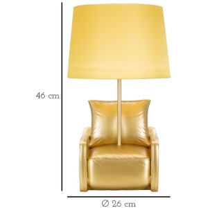 Mauro Ferretti настольная лампа середины века E27 26x46 см золото