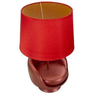 Mauro Ferretti Tischleuchte Jahrhundertmitte E27 26x43 cm rot