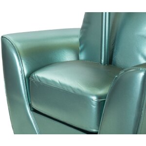 Mauro Ferretti Tischleuchte Jahrhundertmitte E27 26x43 cm türkis