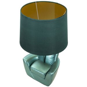 Mauro Ferretti Tischleuchte Jahrhundertmitte E27 26x43 cm türkis