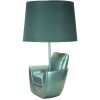 Mauro Ferretti Tischleuchte Jahrhundertmitte E27 26x43 cm türkis
